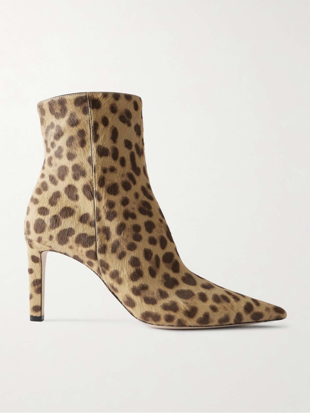 Like new Jimmy Choo Frankie 85 leopard-print pony hair ankle boots $1,525 40.5